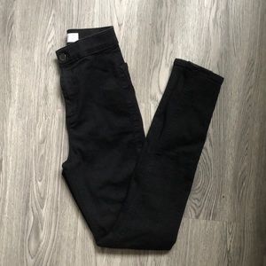 Topshop black Joni Highwaisted jeans